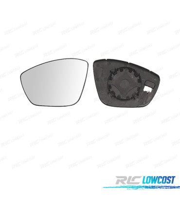 GLACE RÉTROVISEUR + BASE DROITE PEUGEOT 308 13-17