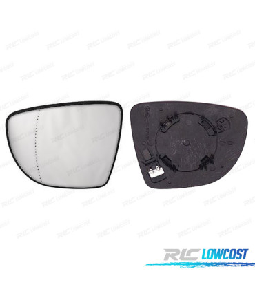 GLACE RÉTROVISEUR + BASE GAUCHE RENAULT CAPTUR 13-20 ASPHÉRIQUE