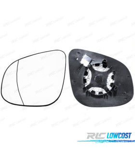 GLACE RÉTROVISEUR + BASE DROITE RENAULT KANGOO 13- THERMIQUE