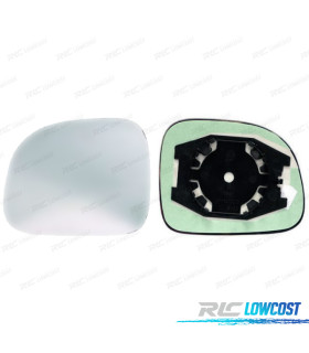 GLACE RÉTROVISEUR + BASE GAUCHE FIAT PANDA 09- CONVEXE