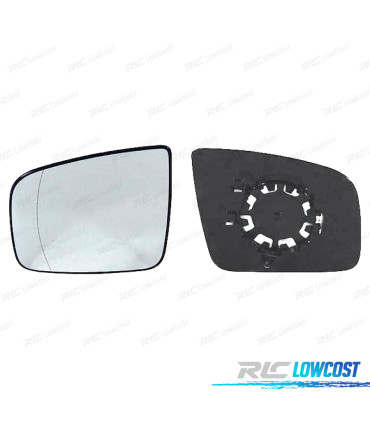 GLACE RÉTROVISEUR + BASE GAUCHE MERCEDES VITO W639 10-14 ASPHÉRIQUE