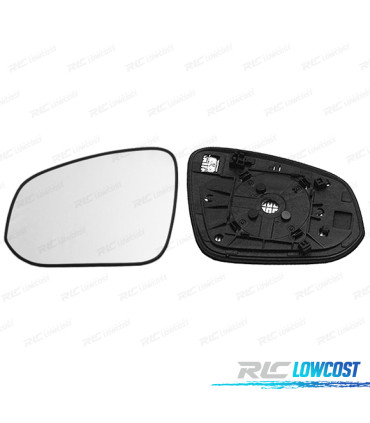 GLACE RÉTROVISEUR + BASE GAUCHE TOYOTA RAV-4 12-18 CONVEXE