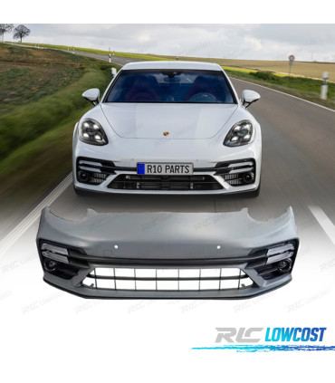 BOUCLIER AVANT PORSCHE PANAMERA 13-16 LOOK TURBO 971 + FEUX DE JOUR