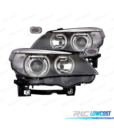 PHARES BMW E60 E61 03-07 NOIR