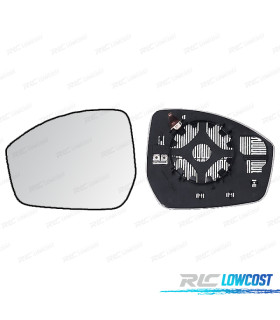 GLACE RÉTROVISEUR + BASE GAUCHE RANGE ROVER EVOQUE 16-