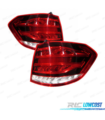 FEUX ARRIÈRE MERCEDES W212 13-16 ROUGE BLANC NOIR