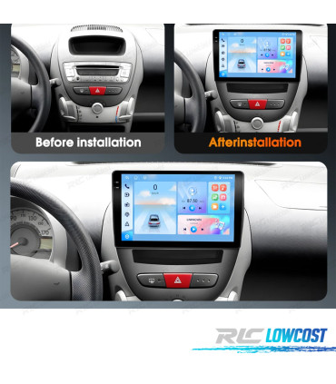 RADIO GPS ANDROID TOYOTA AYGO / PEUGEOT 107 / CITROËN C1 04-14