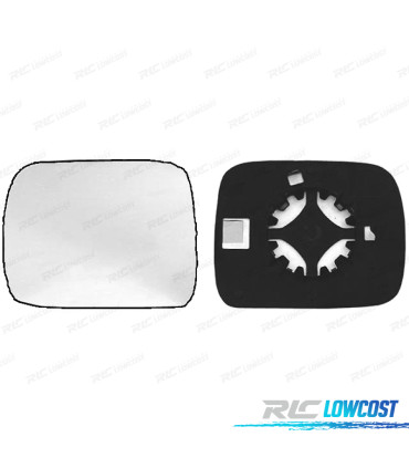 GLACE RÉTROVISEUR + BASE DROITE NISSAN TERRANO II 93-02 - CONVEXE