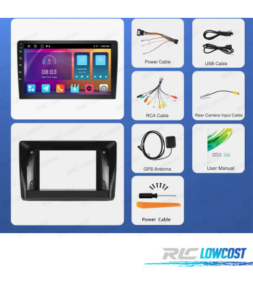 RADIO GPS ANDROID 13 RENAULT TRAFIC / OPEL VIVARO 01-10