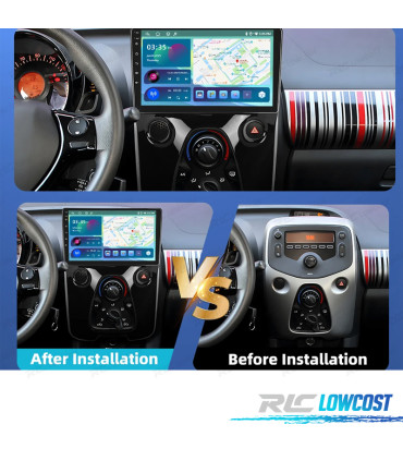 RADIO GPS ANDROID 13 PEUGEOT 108 15-20