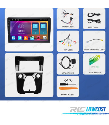RADIO GPS ANDROID 13 PEUGEOT 108 15-20