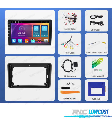RADIO GPS ANDROID AUDI A3 03-13