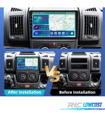 RADIO GPS ANDROID 13 FIAT DUCATO / CITROËN JUMPER / PEUGEOT BOXER 06-11