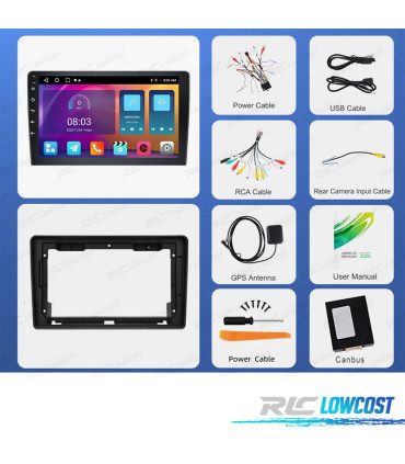 RADIO GPS ANDROID 13 FIAT DUCATO / CITROËN JUMPER / PEUGEOT BOXER 06-11