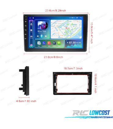 RADIO GPS ANDROID AUDI A4 01-08