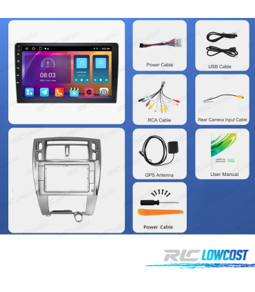 RADIO GPS ANDROID 13 HYUNDAI TUCSON 04-10