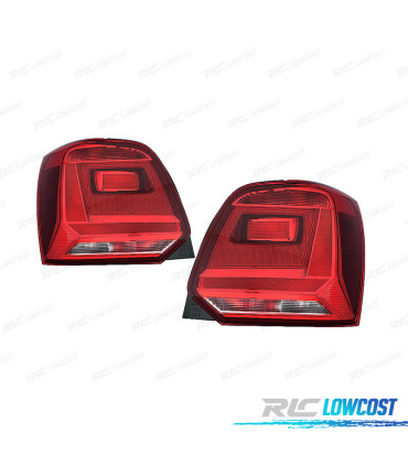 FEUX ARRIÈRE VOLKSWAGEN POLO 6C 14-17 ROUGE FONCÉ