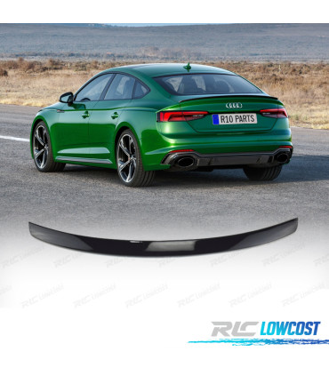 AILERON BECQUET LAME COFFRE AUDI A5 SPORTBACK 16-21 NOIR BRILLANT