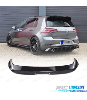 AILERON SPOILER DE TOIT POUR VOLKSWAGEN VW GOLF VII 7 HATCHBACK 12-20 LOOK EVO1 SPORT NOIR BRILLANT