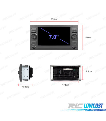 RADIO GPS ANDROID 15 FORD FOCUS C-MAX S-MAX GALAXY FUSION FIESTA