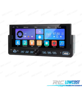 AUTORADIO MULTIMÉDIA UNIVERSEL 1 DIN 7" CARPLAY / ANDROID 13 AUTO