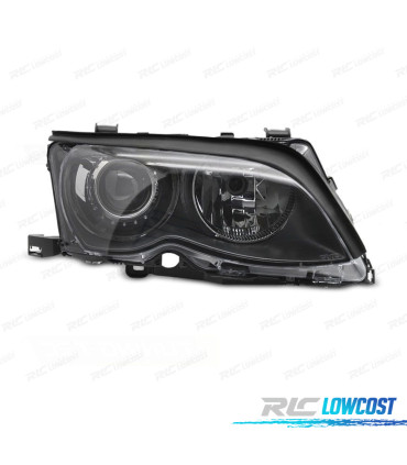 PHARE DROIT XÉNON BMW E46 01-05 4P FOND NOIR
