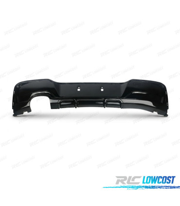 DIFFUSEUR BMW F20 F21 11-15 LOOK M PERFORMANCE NOIR BRILLANT DOUBLE SORTIE GAUCHE