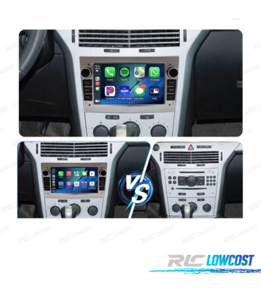 AUTORADIO GPS ANDROID 13 GRIS CLAIR POUR OPEL ASTRA H VIVARO ZAFIRA VECTRA CORSA D