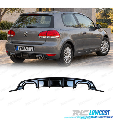 DIFFUSEUR VOLKSWAGEN VW GOLF 6 08-12 LOOK 7.5 R NOIR BRILLANT