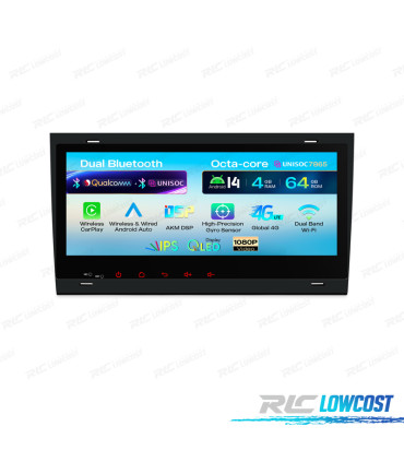 AUTORADIO GPS ANDROID 14 AUDI A3 S3 RS3 03-12