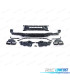 DIFFUSEUR MERCEDES CLASSE S W222 17-20 LOOK AMG S63 NOIR BRILLANT + EMBOUTS CHROMÉS