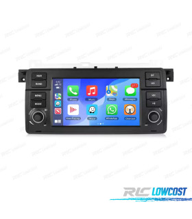 RADIO GPS ANDROID 15 BMW SÉRIE 3 E46 98-05 / COMPACT 01-05 / CABRIO 00-06 / TOURING 99-05 / COUPÉ 98-06 7" 4GB+64GB
