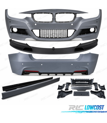 KIT CARROSSERIE BMW F30 LOOK M PERFORMANCE PDC DOUBLE SORTIE