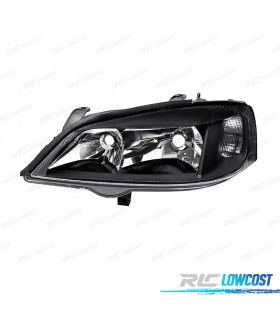 PHARE GAUCHE OPEL ASTRA G 97-04 FOND NOIR