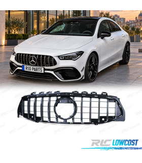 GRILLE MERCEDES CLA C118 X118 19-23 LOOK GT NOIR BRILLANT CAMARA