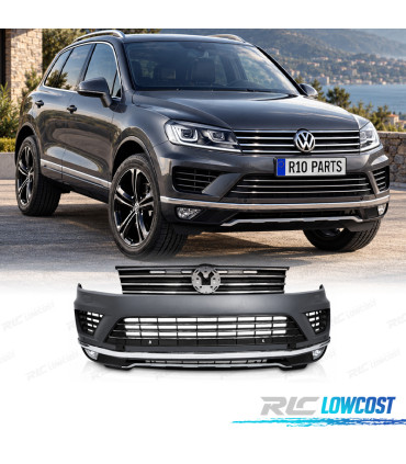 PARE-CHOCS AVANT VOLKSWAGEN VW TOUAREG 14-18 LOOK R LINE PDC SRA