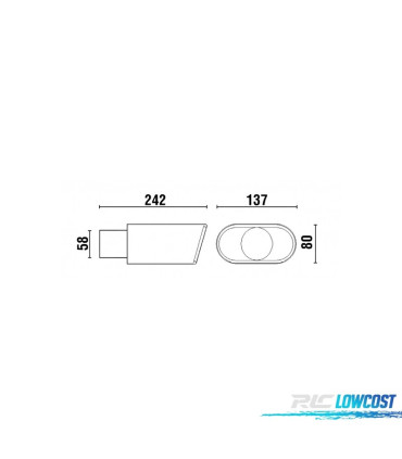 EMBOUT D'ÉCHAPPEMENT ACIER INOXYDABLE