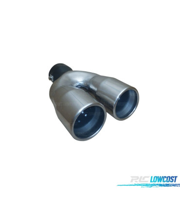 DOUBLE EMBOUT D'ÉCHAPPEMENT INOX