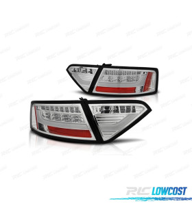 FEUX ARRIÈRE AUDI A5 07-12 LIGHT BAR FOND CHROMÉ