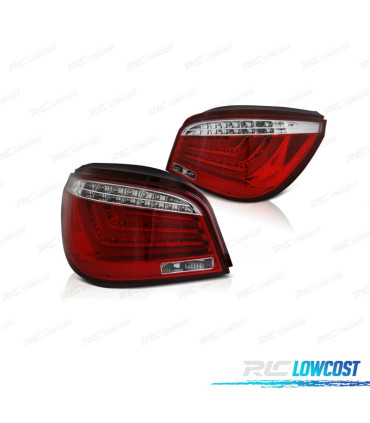 FEUX ARRIÈRE BMW E60 03-07 LED ROUGE CHROME