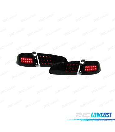 FEUX ARRIÈRE SEAT IBIZA 6L 02-06 LED FOND NOIR