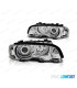 PHARES BMW E46 99-03 YEUX D'ANGE CCFL FOND CHROME