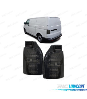 FEUX ARRIÈRE VOLKSWAGEN VW TRANSPORTER T5 2P 03-09 LED FUMÉ NOIR