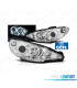 PHARES PEUGEOT 206 98-08 ANGEL EYES CCFL FOND CHROMÉ