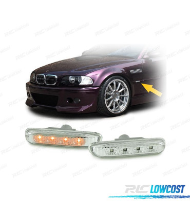 CLIGNOTANTS LATÉRAUX LED BLANCS BMW E46 BERLINE 98-01 COUPÉ 99-03