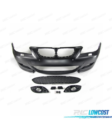 PARE CHOCS FRONTAL BMW E60 E61 03-07 LOOK M5 PDC + LAVE PHARE