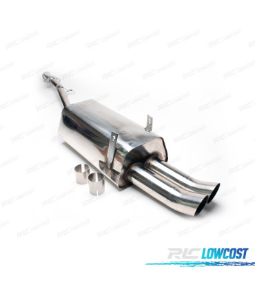 POT D'ÉCHAPPEMENT POUR BMW E36 L4 91-98 SÉRIE 3 INOX x2 DTM
