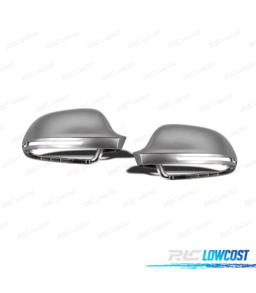 COQUES RÉTROVISEURS AUDI A3 8P 08-10 ALUMINIO CROMO