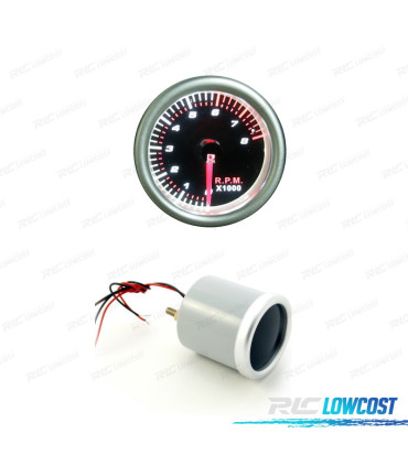 TACHYMÈTRE MANOMÈTRE 8000 TRMIN NOIR