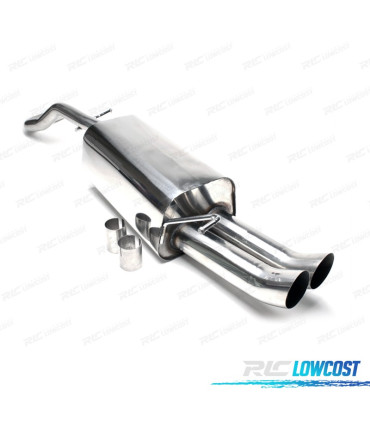 POT D'ÉCHAPPEMENT POUR VOLKSWAGEN VW GOLF IV 09 1996- INOX x2 DTM